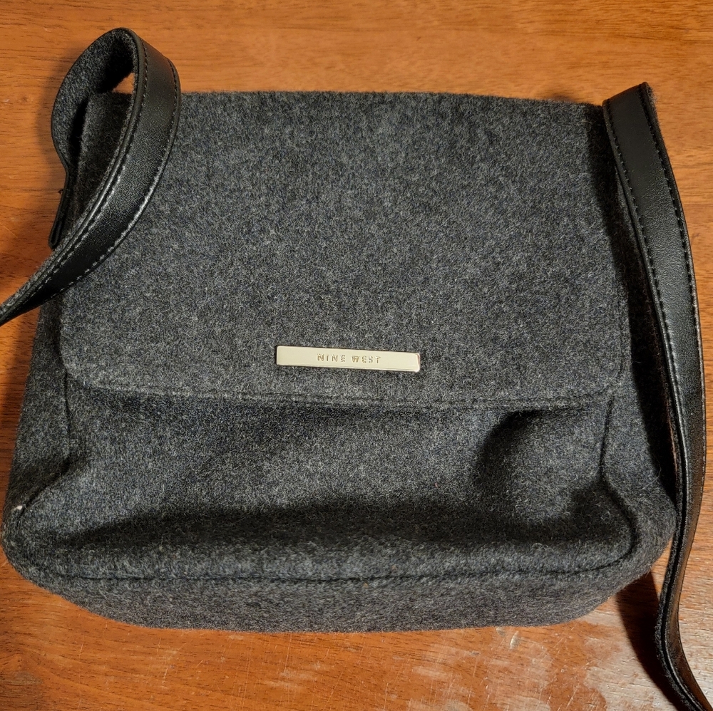 Nine West charcoal crossbody